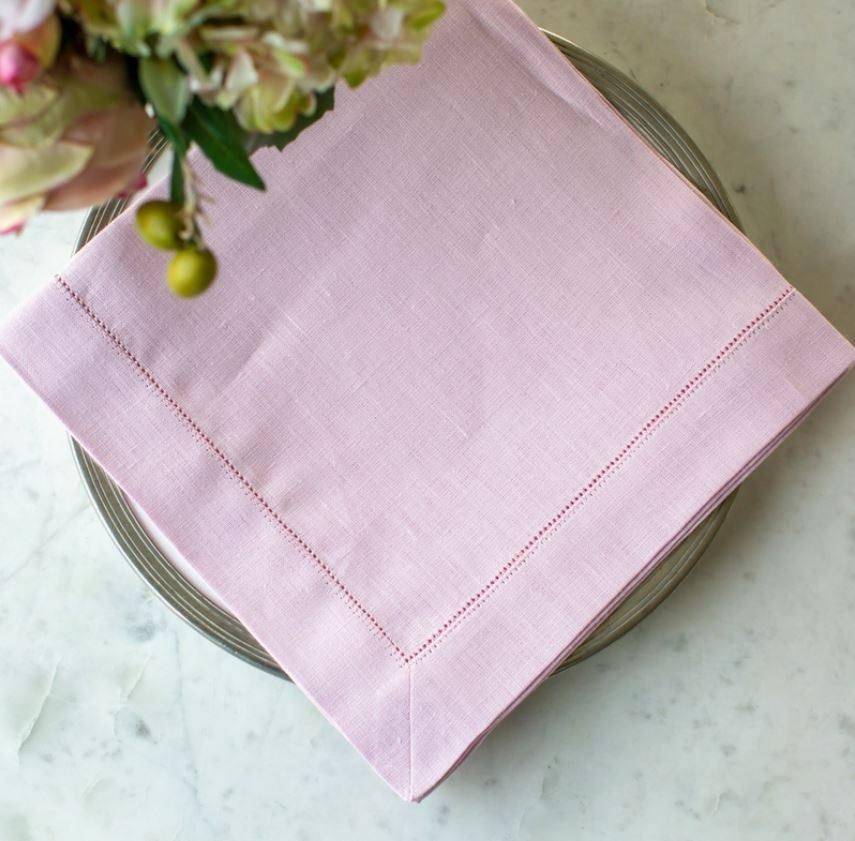 Large Napkin,Hemstitch, Lilac