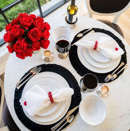 Sweet Heart Washed Linen Napkin Set