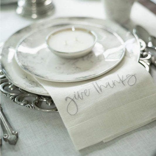 Give Thanks Tri-Fold , Cream (Taupe)
