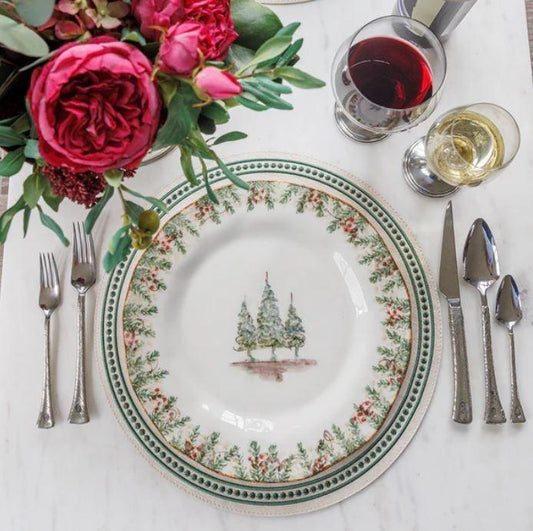 Palermo Perla Placemat, Cream (Green)