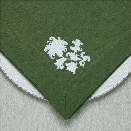 Large Napkin, Whimsey Floral, Evergreen