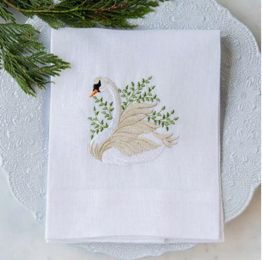 Napkin Tri-Fold, Swan, White