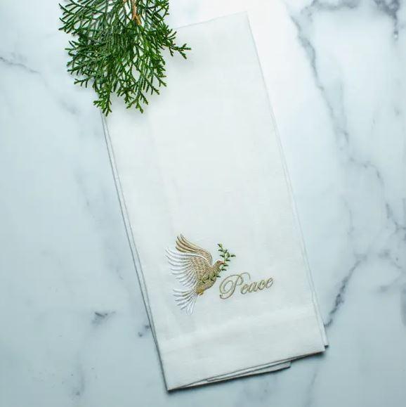Dove of Peace Linen Towel - East