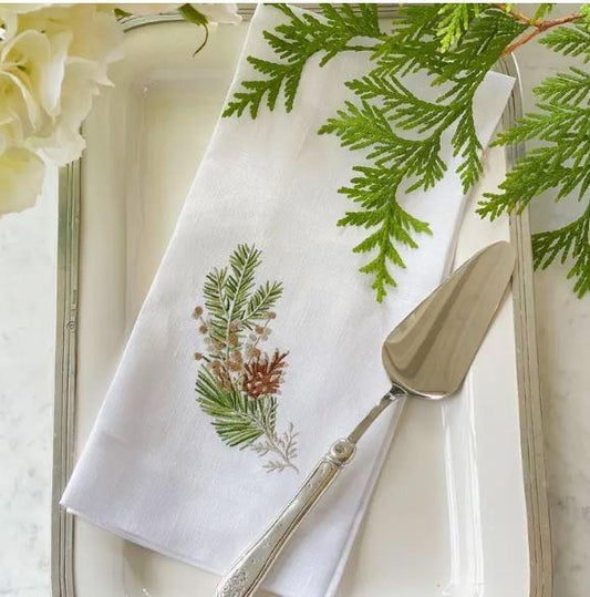 Fall Sprig Linen Towel