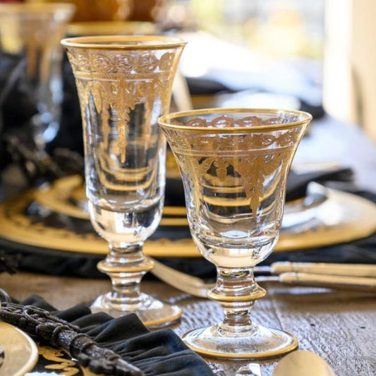 Gold Water/Wine Glass