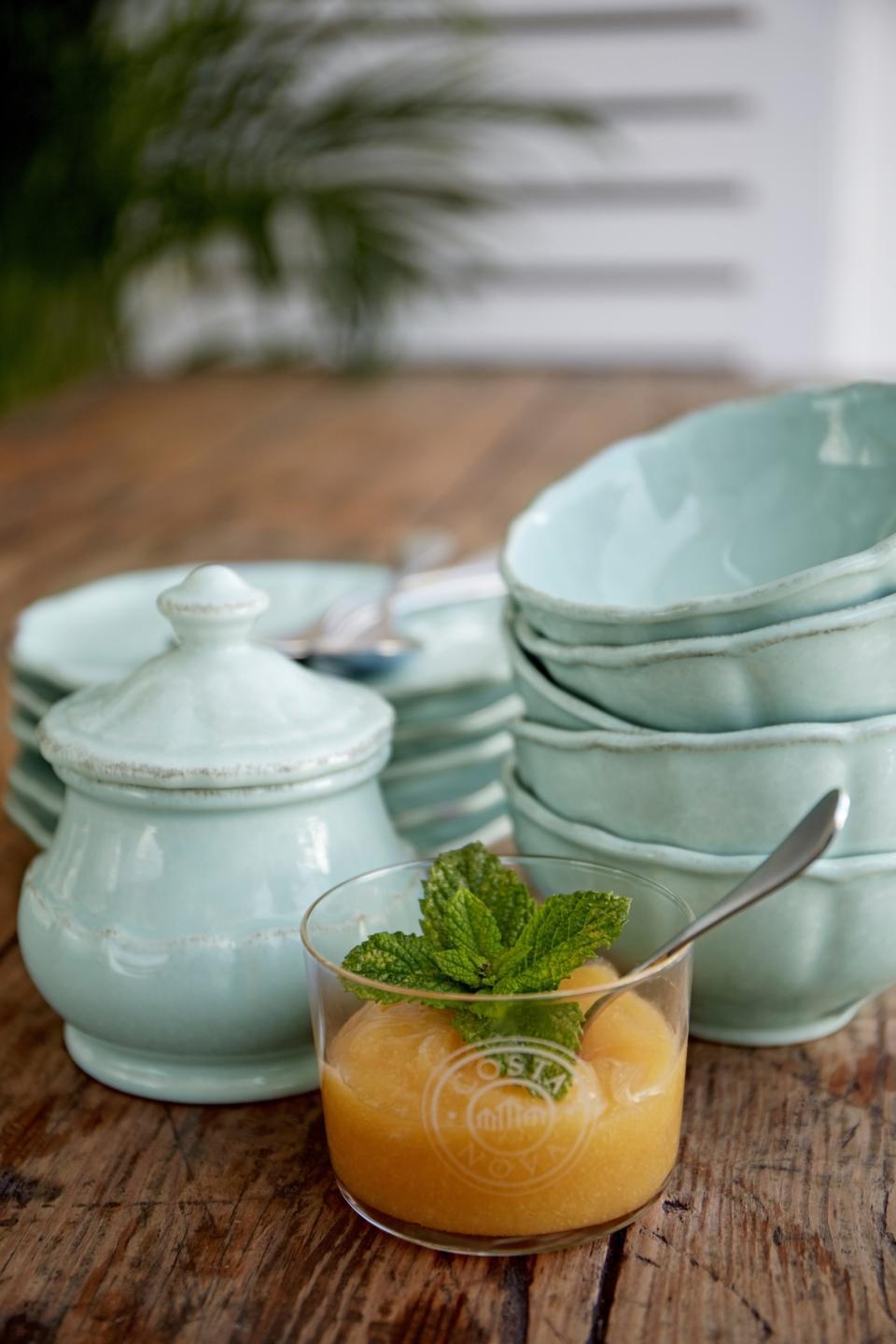 Fruit Bowl 5", Robin's egg blue
