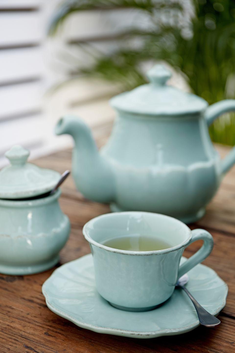 Tea Cup and Saucer 8 oz., Robin's egg blue