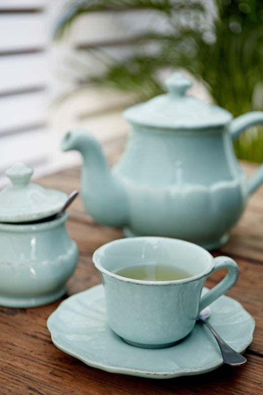 Tea Cup and Saucer 8 oz., Robin's egg blue