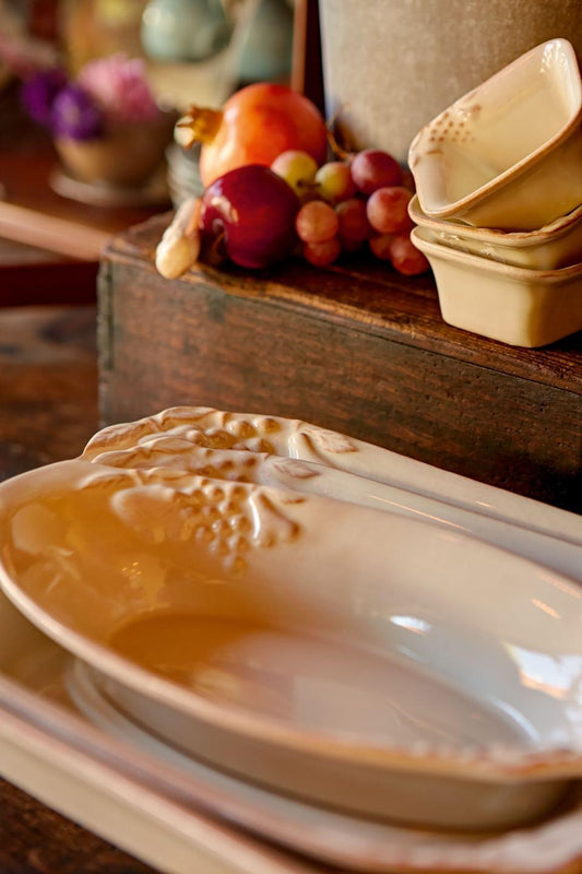 Sq. Ramekin 4", Vanilla crème