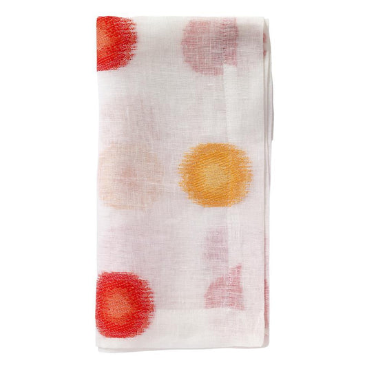 Confetti Red Marigold 22" Napkin - Set of 4