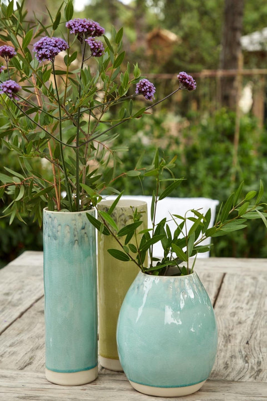Cylinder Vase 12", Blue