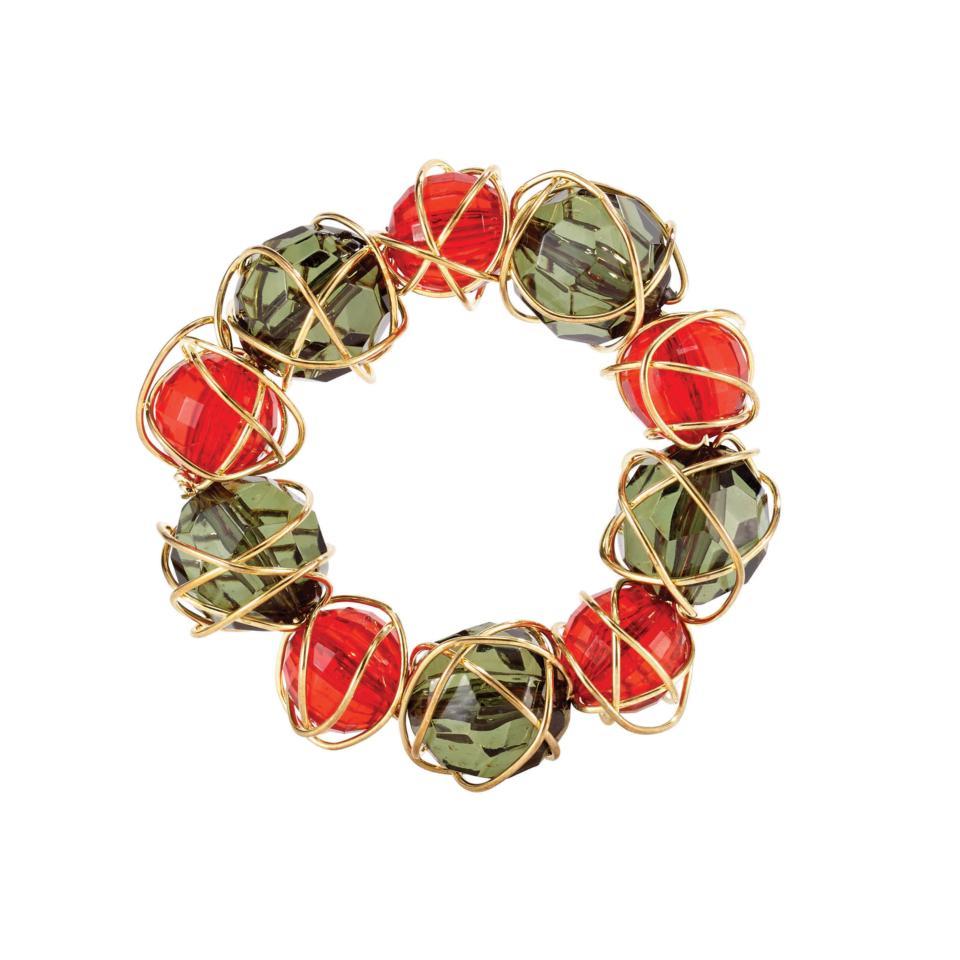 Red & Green Napkin Ring Pack of 4