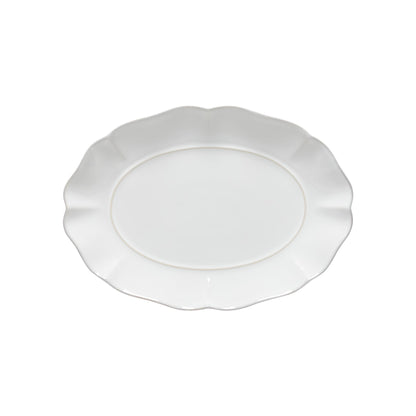 Oval platter, White