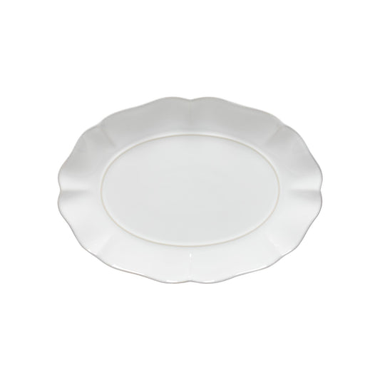 Oval platter, White