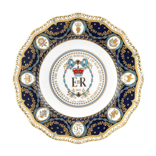 Queen Elizabeth 95th Birthday Gadroon Plate