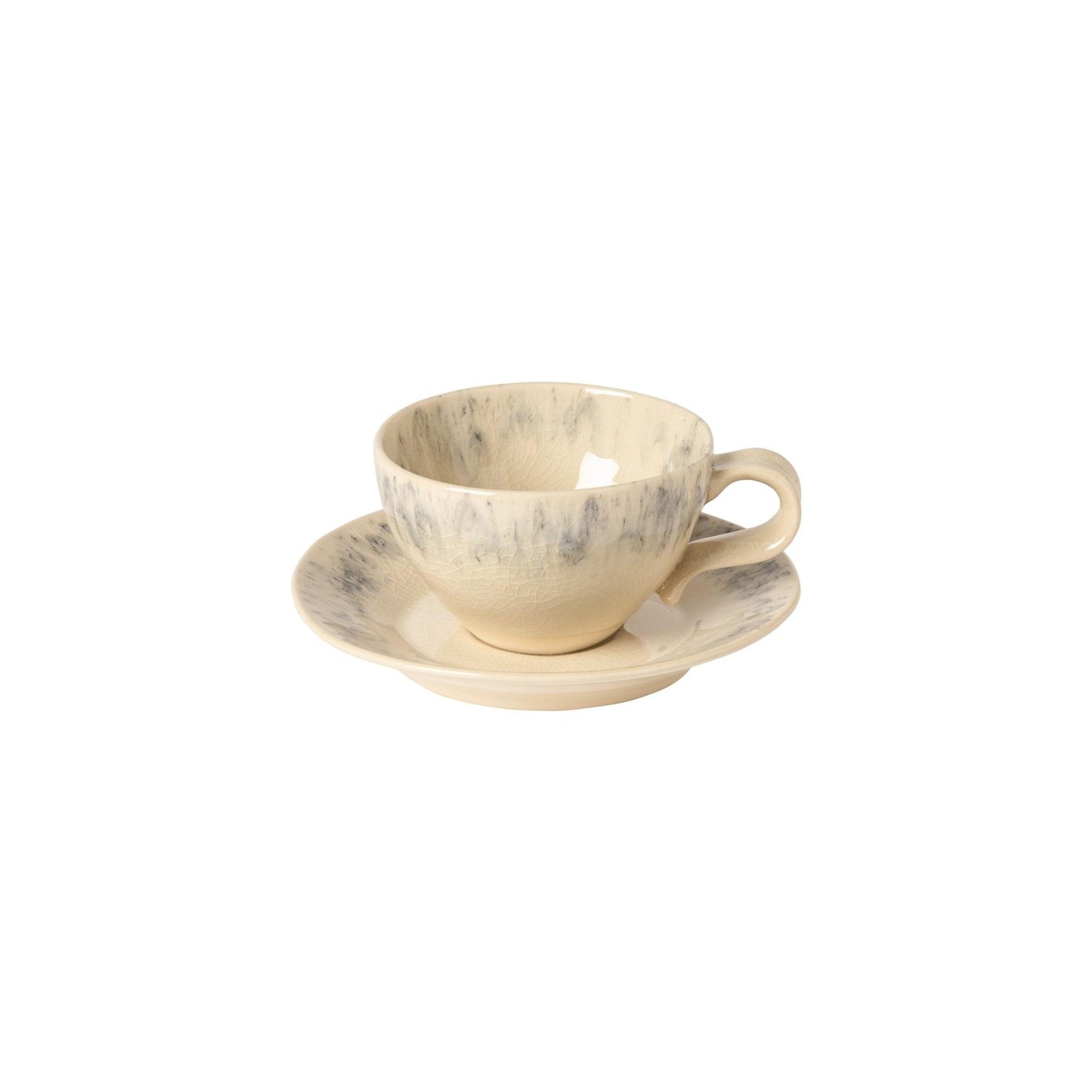Tea cup and saucer, Cream