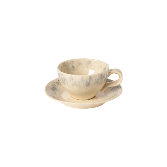 Tea cup and saucer, Cream