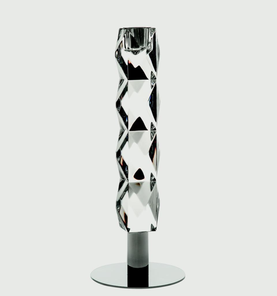 Candlestick With Metal Foot