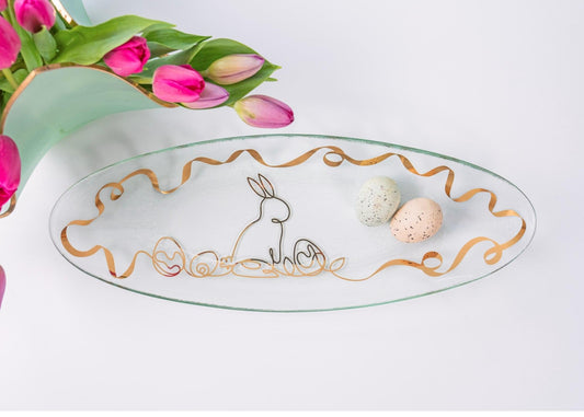 2026 Easter Bunny Oval Tray