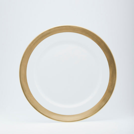 presentation plate (1/2 rim matte gold)