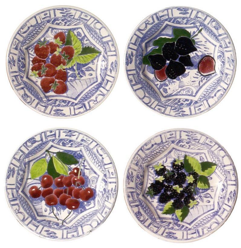 Dessert Plates, Set of 4 Assorted