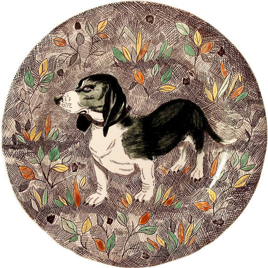 Dessert Plate, Basset Hound