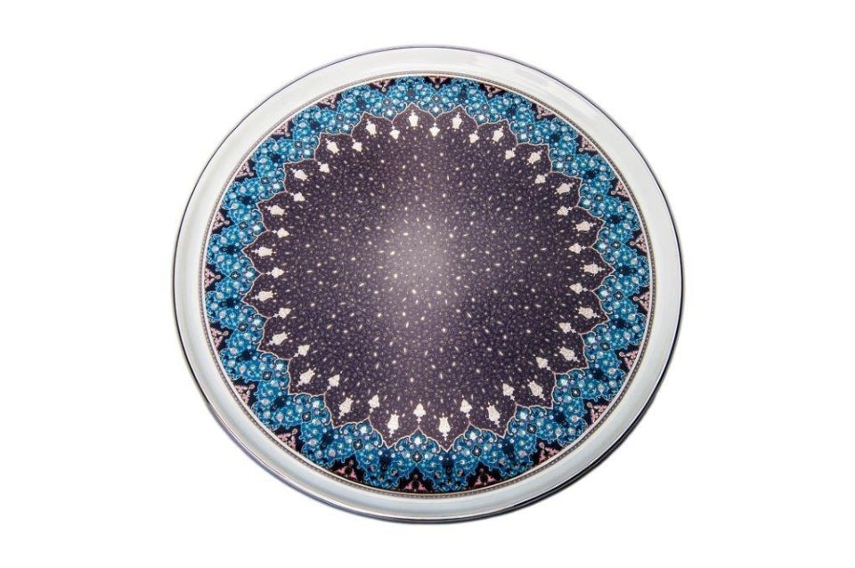 Round cake platter