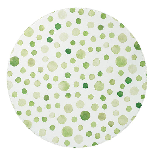 Green 15" Round Mats - Set of 4