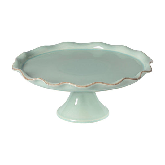Footed plate, Robin's Egg blue
