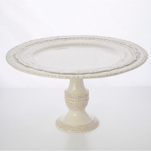 Finezza Cream Cake Stand, Small
