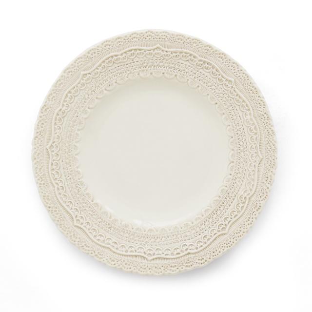 Cream Salad/Dessert Plate