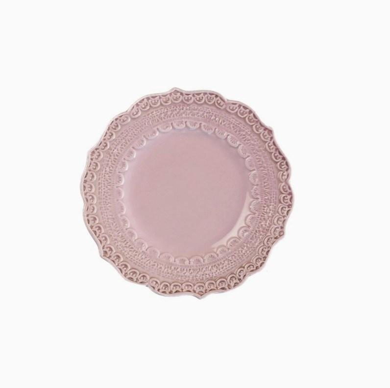 Rosa Pink Bread / Canape Plate
