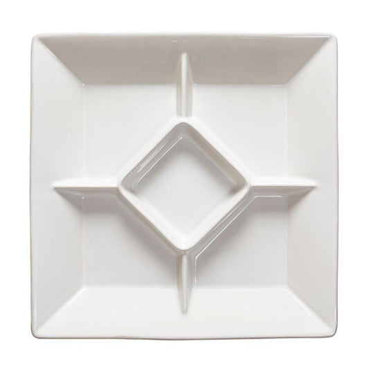 Sq. appetizer Tray 13", White