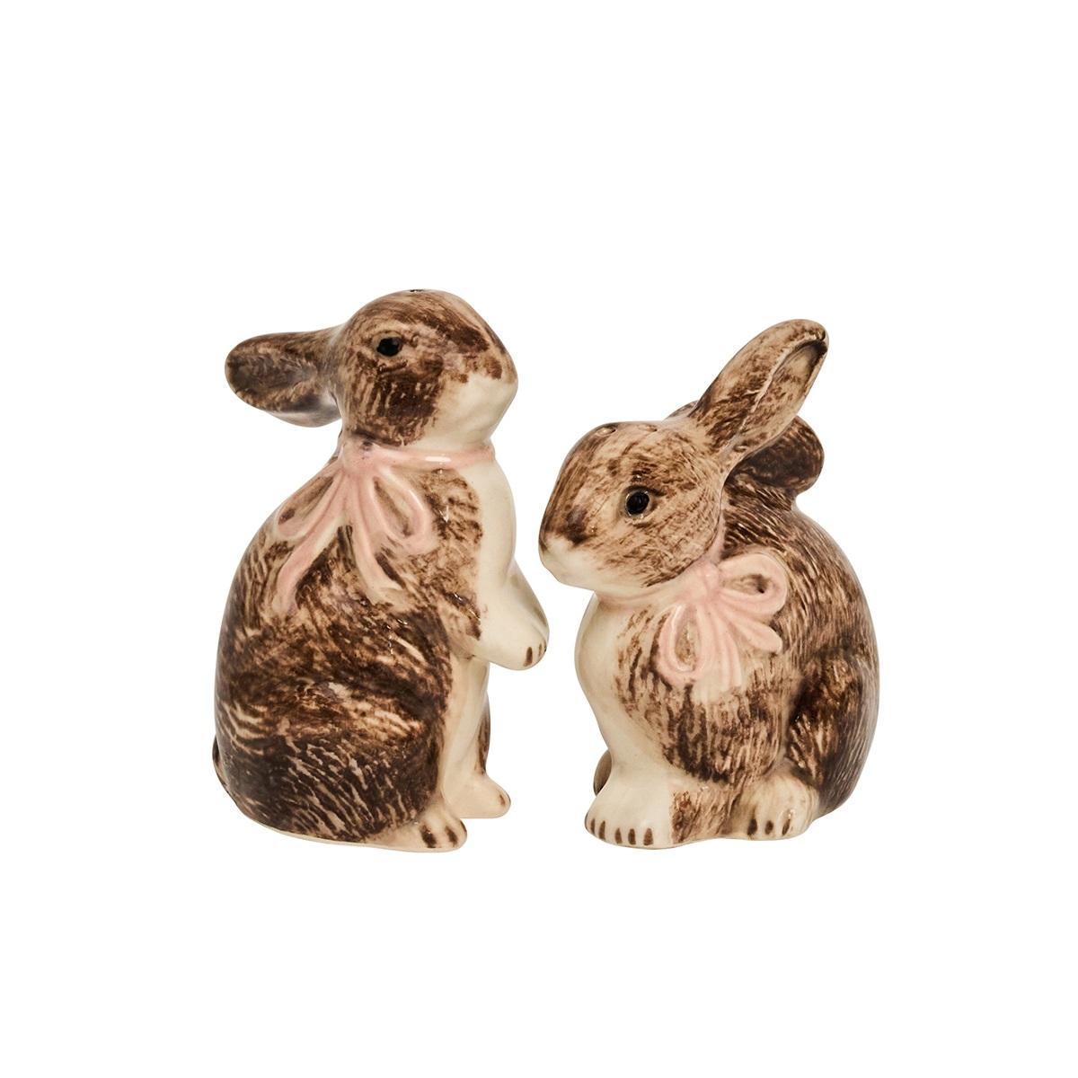 Bunny Salt and Pepper Set/2pc - Napoleon & Josephine - Multi