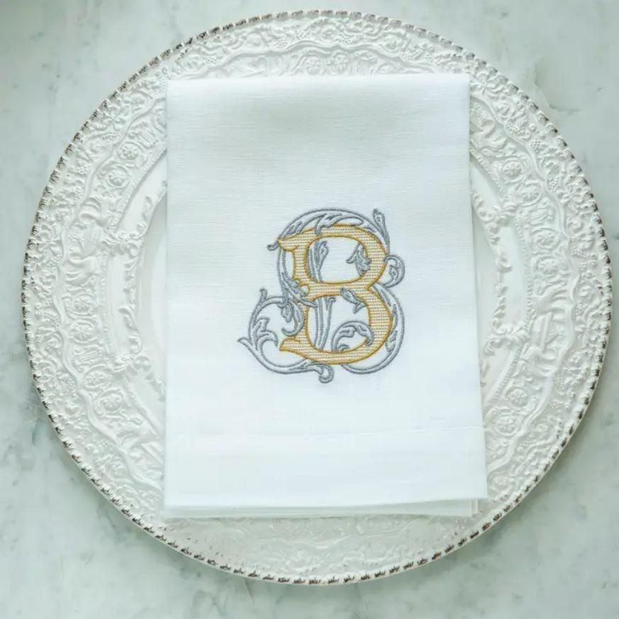 Vintage Vine Monogram Tri-Fold