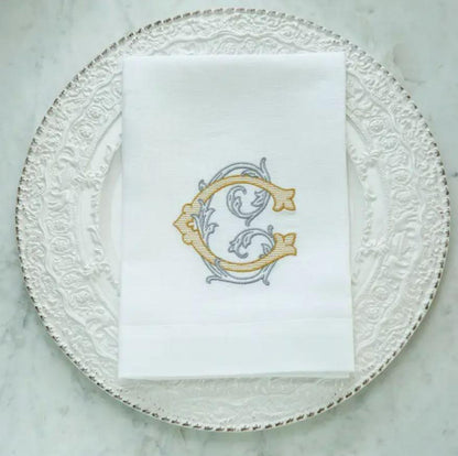 Vintage Vine Monogram Tri-Fold
