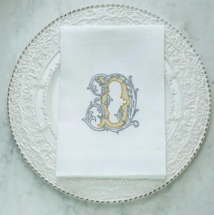 Vintage Vine Monogram Tri-Fold