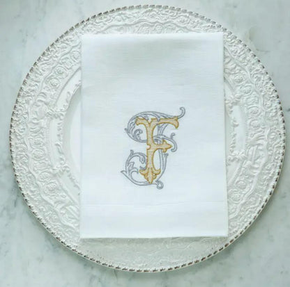 Vintage Vine Monogram Tri-Fold