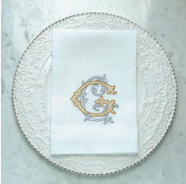 Vintage Vine Monogram Tri-Fold