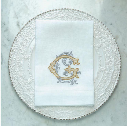 Vintage Vine Monogram Tri-Fold
