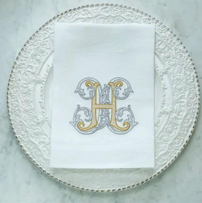 Vintage Vine Monogram Tri-Fold