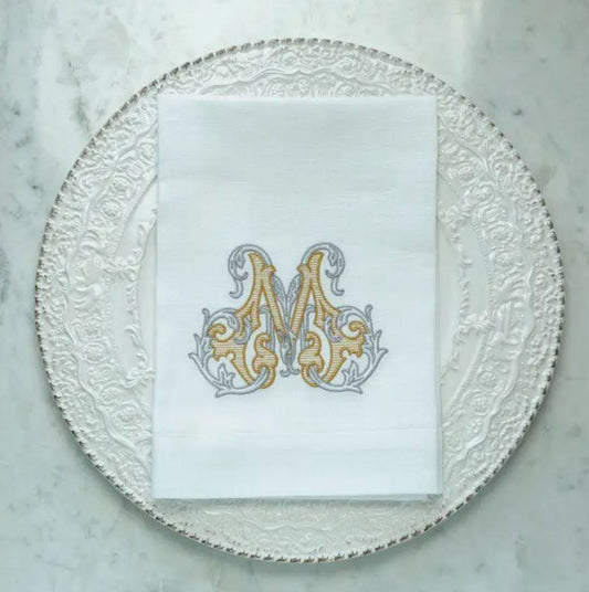 Vintage Vine Monogram Tri-Fold