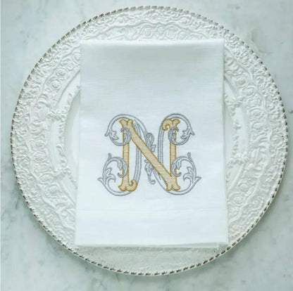Vintage Vine Monogram Tri-Fold