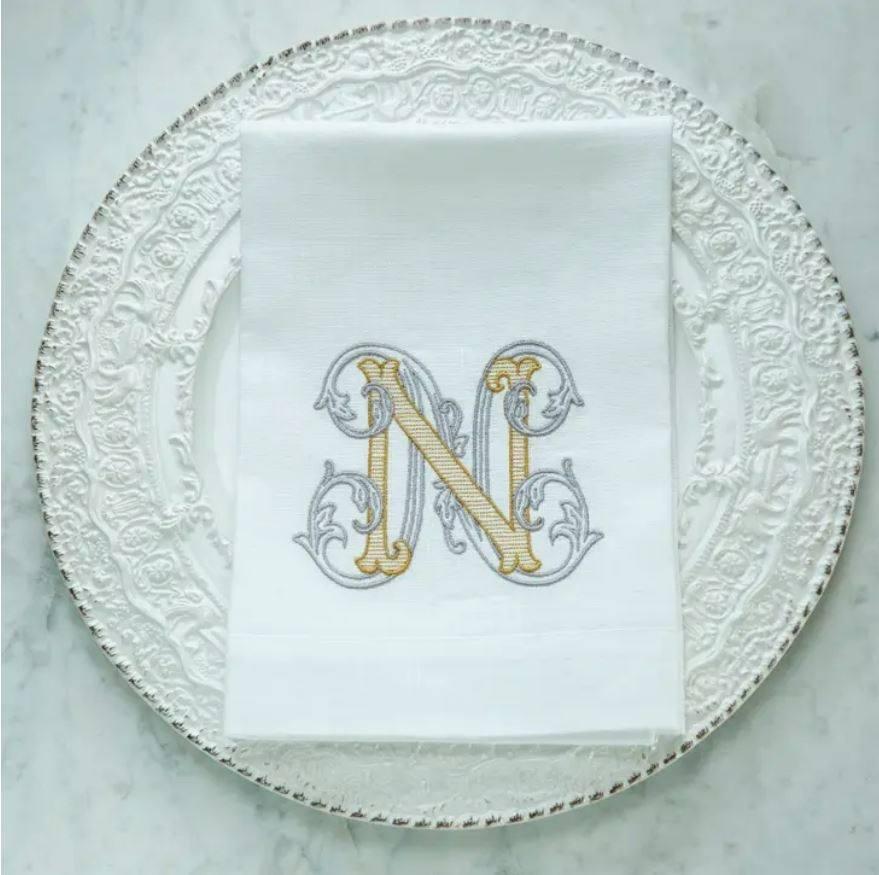Vintage Vine Monogram Tri-Fold