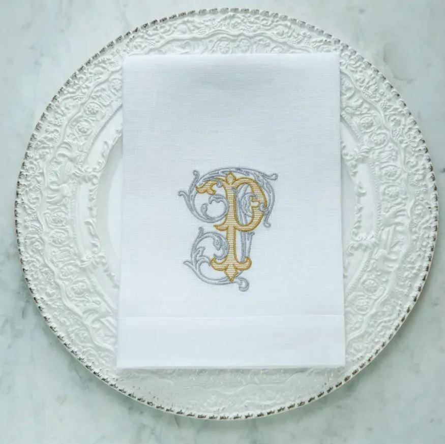 Vintage Vine Monogram Tri-Fold