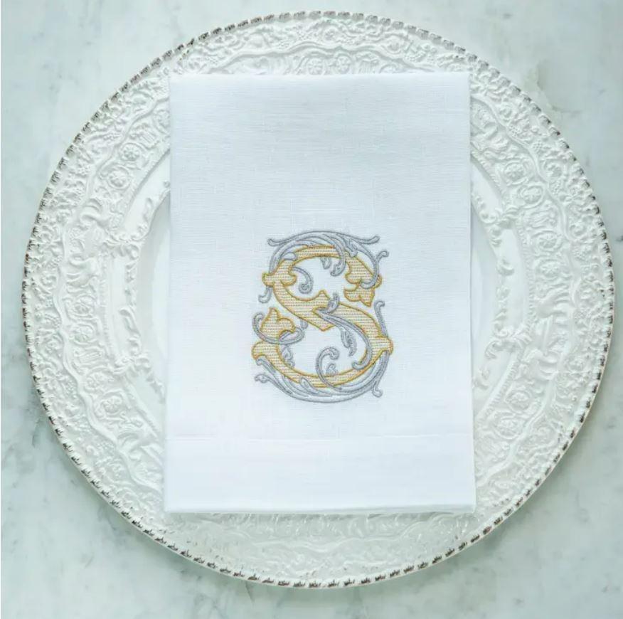Vintage Vine Monogram Tri-Fold