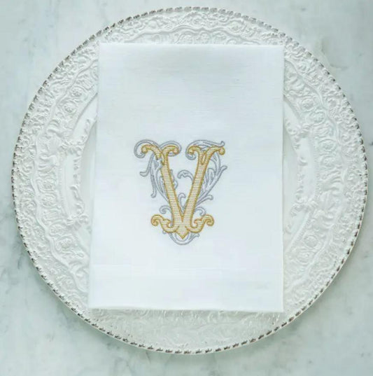 Vintage Vine Monogram Tri-Fold