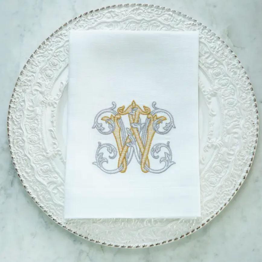 Vintage Vine Monogram Tri-Fold