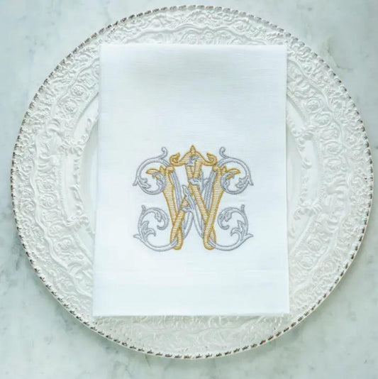 Vintage Vine Monogram Tri-Fold