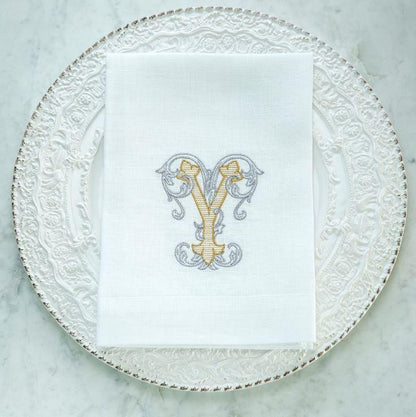 Vintage Vine Monogram Tri-Fold